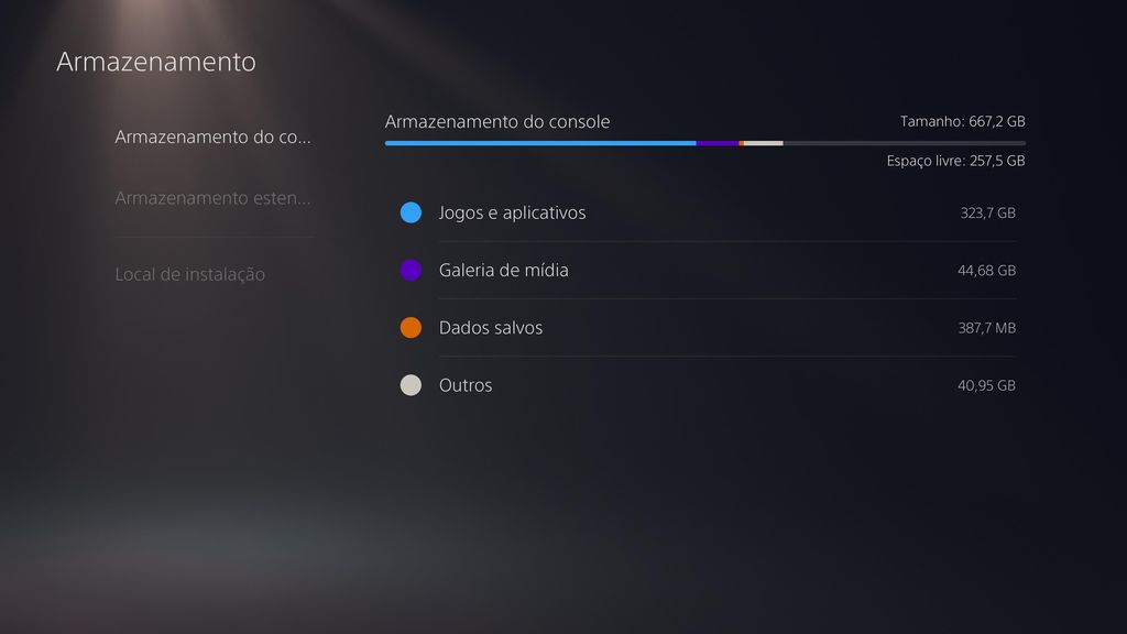 Como economizar espaço no PS5 - 2