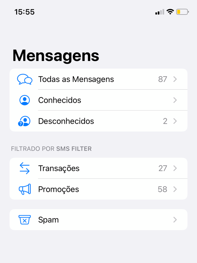 Como usar o Filtro de SMS do iOS 15 - 2