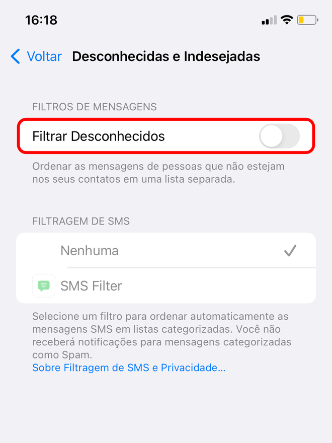 Como usar o Filtro de SMS do iOS 15 - 4
