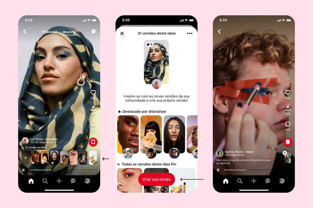 Pinterest reformula feed, foca nos