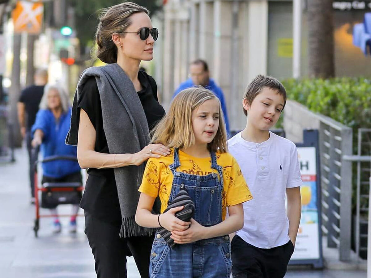 Mais uma filha de Angelina Jolie está a cara da mãe e de Brad Pitt - 1