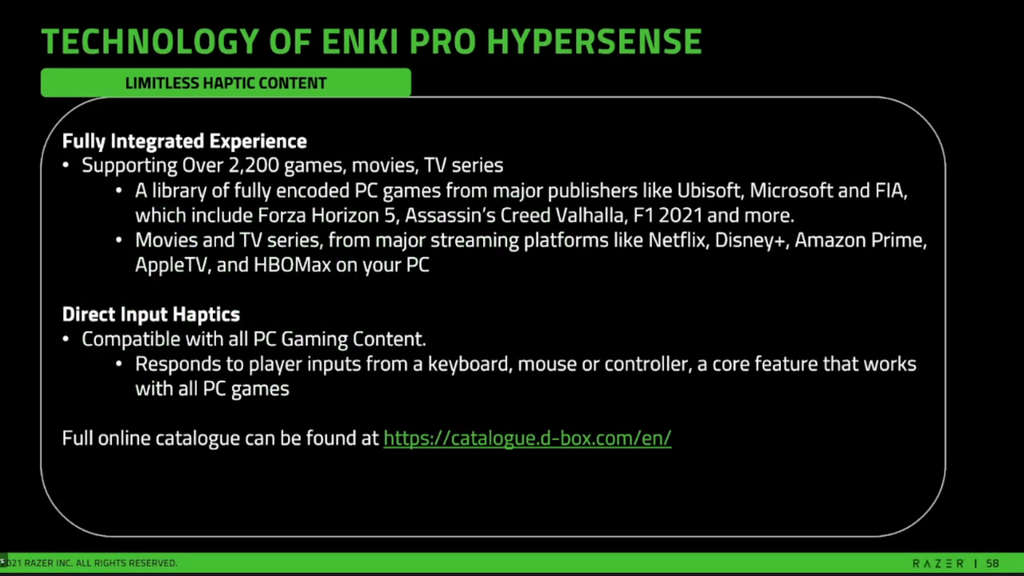 Razer lança cadeira Enki Pro HyperSense que vibra para maior imersão - 3