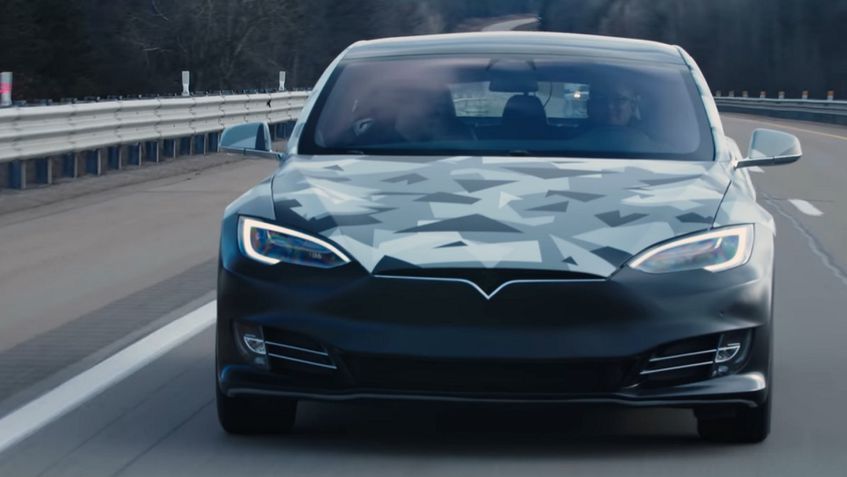 Tesla Model S - Bateria protótipo