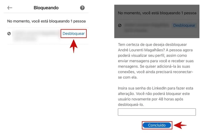 Como desbloquear alguém no LinkedIn - 3