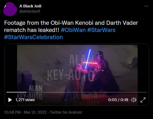 Darth Vader luta contra Obi-Wan Kenobi em suposto vídeo vazado da série de Star Wars - 2