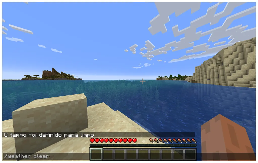 Como tirar a chuva no Minecraft - 3