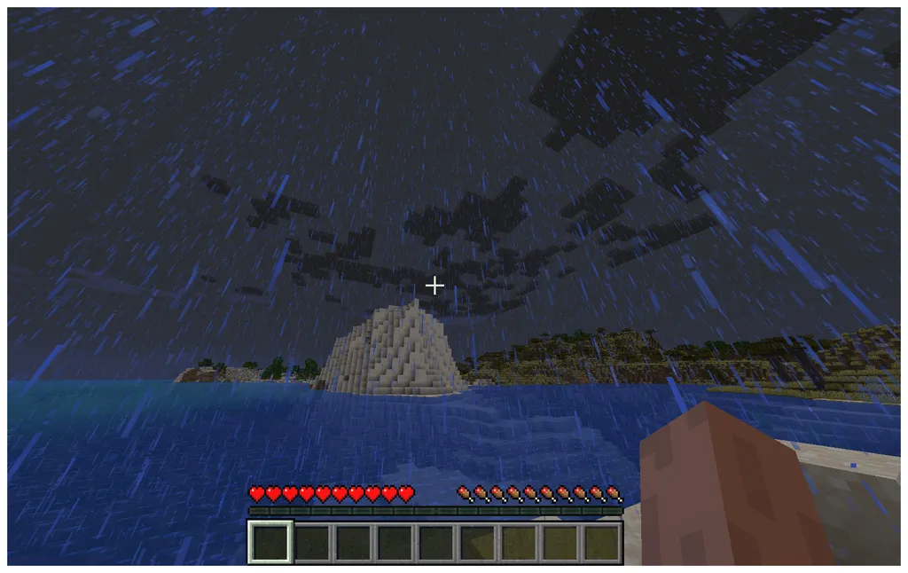 Como tirar a chuva no Minecraft - 4