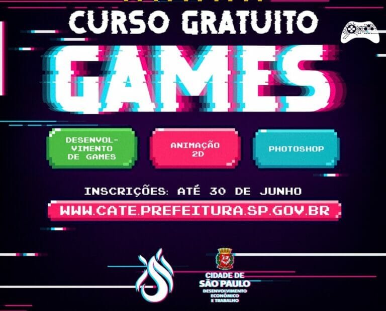 Já estão abertas as inscrições para curso gratuito de jogos da SAGA e Prefeitura de São Paulo - 1