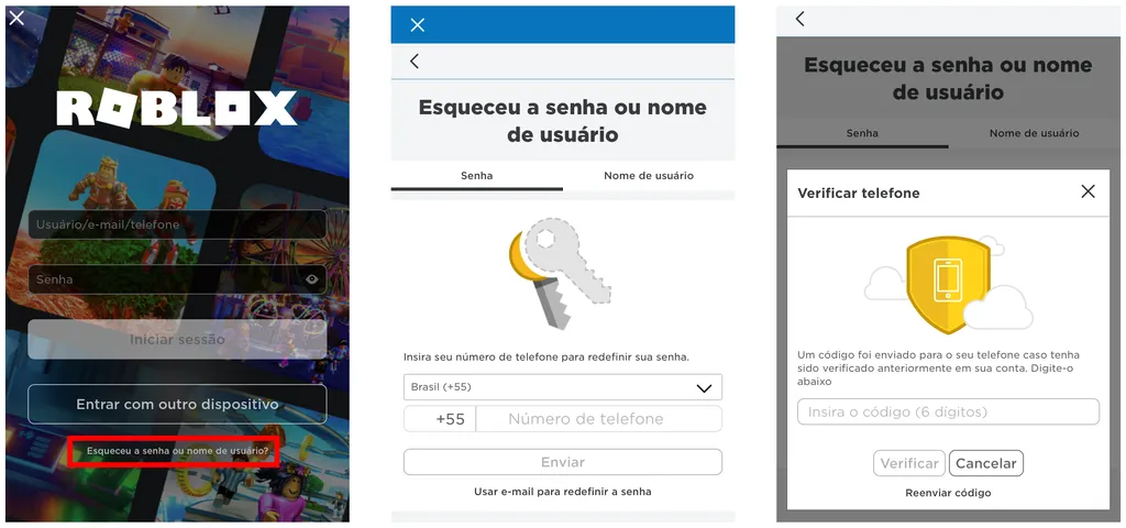 Como recuperar a senha do Roblox - 2