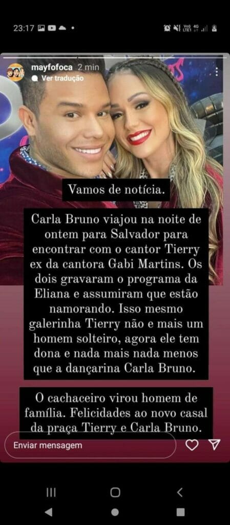 Tierry assume namoro com dançarina Carla Bruno - 3
