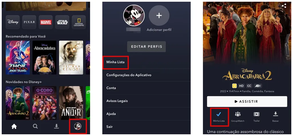 Como adicionar e excluir títulos da sua lista de filmes no Disney Plus - 5