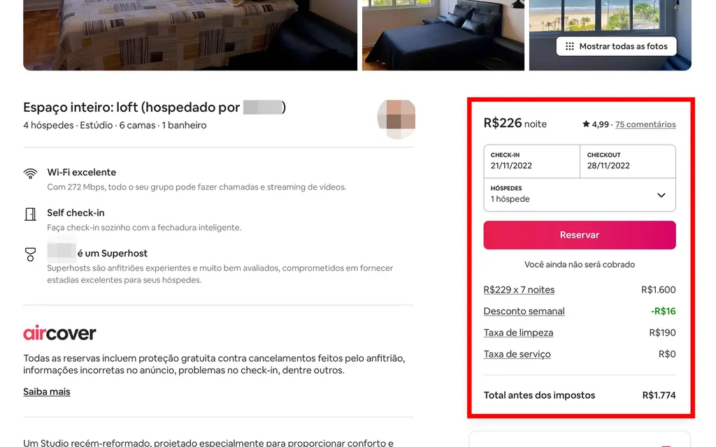 Como funcionam as taxas do Airbnb? | Hóspede e anfitrião - 4