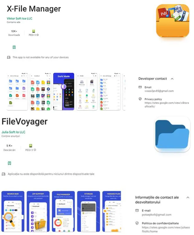 Estes falsos gerenciadores de arquivos para Android são distribuidores de vírus - 2