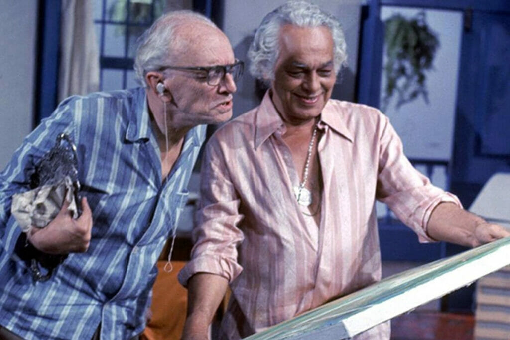 Atílio (Mário Lago) e João Maciel (Paulo Gracindo) em O Casarão