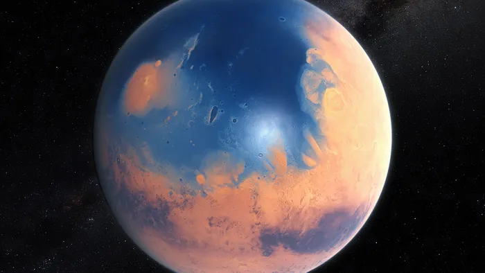 Antigo oceano em Marte formou um tsunami gigante após impacto de asteroide - 1