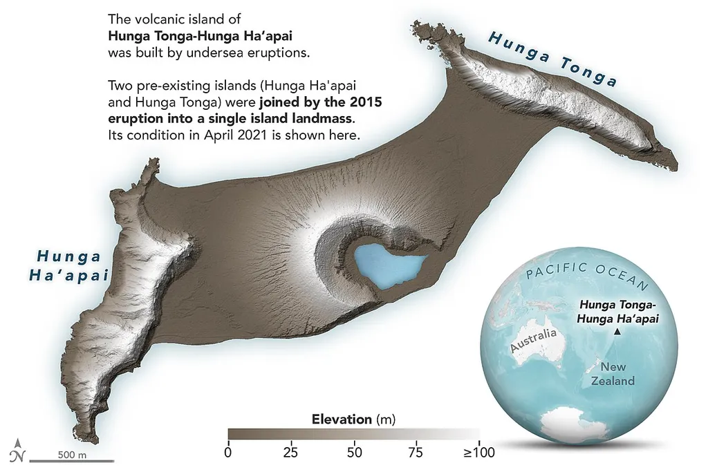 A ilha de Huna Tonga-Hunga Ha