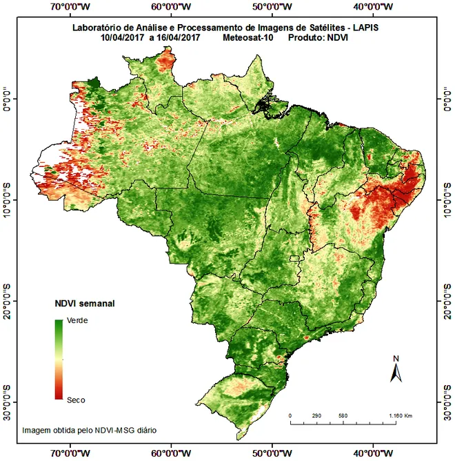 A desertificação da região semiárida do Brasil mostra como o país está na linha de frente das mudanças climáticas, sendo especialmente afetado (Imagem: LAPIS/UFAL)