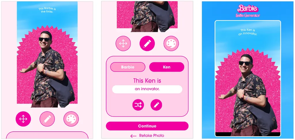 Barbie Selfie Generator | Como usar o filtro na sua foto de perfil - 3