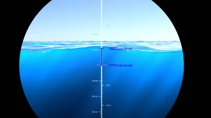 NASA ilustra o rápido aumento do nível dos oceanos nas últimas décadas - 1