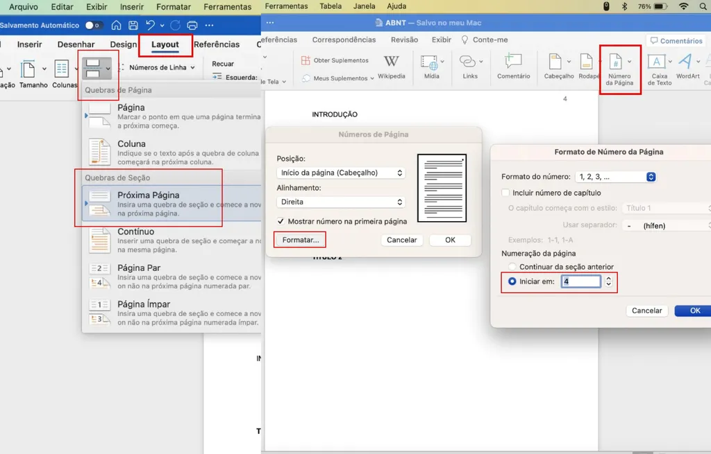 Como inserir número de páginas pelo Microsoft Word