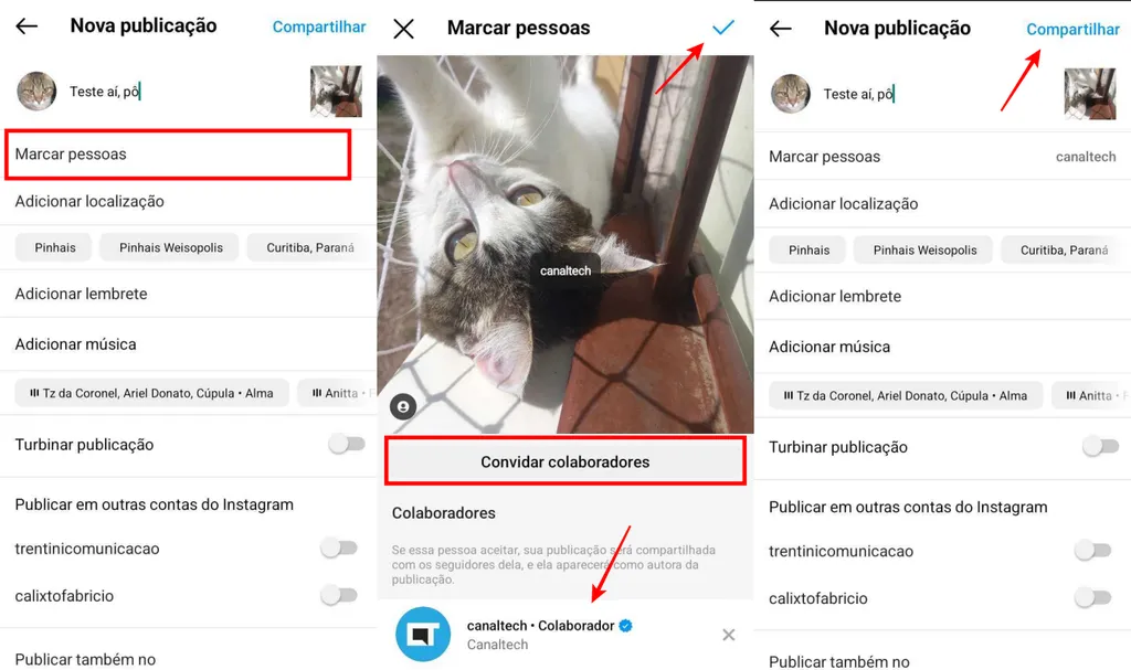 Como marcar no Instagram e aparecer nos dois perfis | Collab - 2