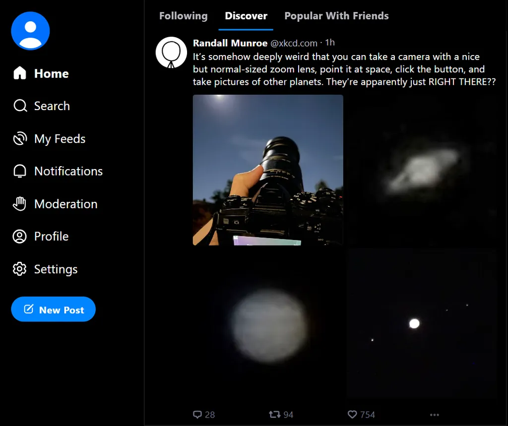 Discover | Bluesky lança novo feed com sugestões via algoritmo estilo Twitter - 2