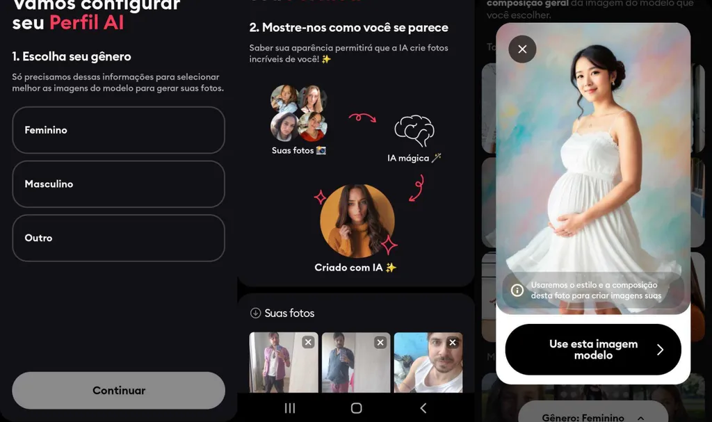 Remini | Como usar a IA para simular um ensaio de fotos grávida - 2