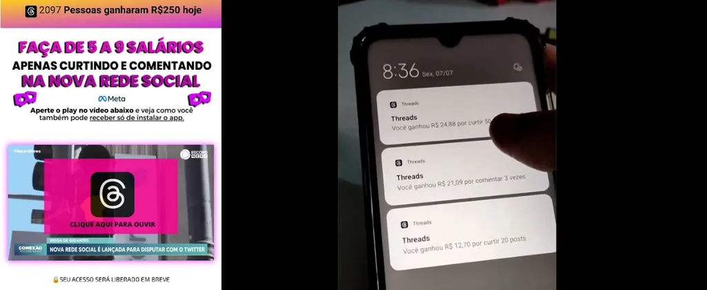 Threads: golpes com nova rede social miram usuários do Brasil - 2