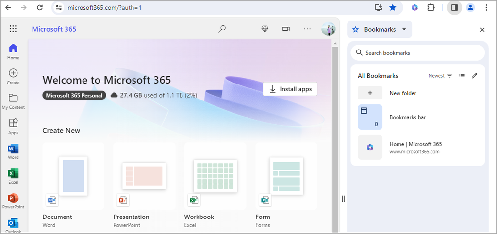 A extensão Microsoft 365 para Chrome e Edge não terá mais suporte a partir do dia 15 de janeiro de 2024 (Imagem: Reprodução/Microsoft)