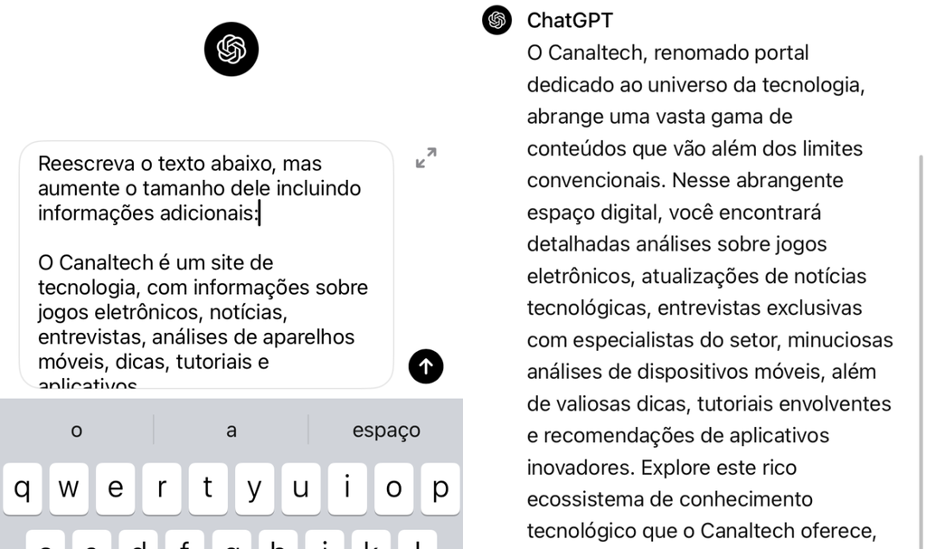 Como reescrever um texto no ChatGPT com outro tom de voz - 4