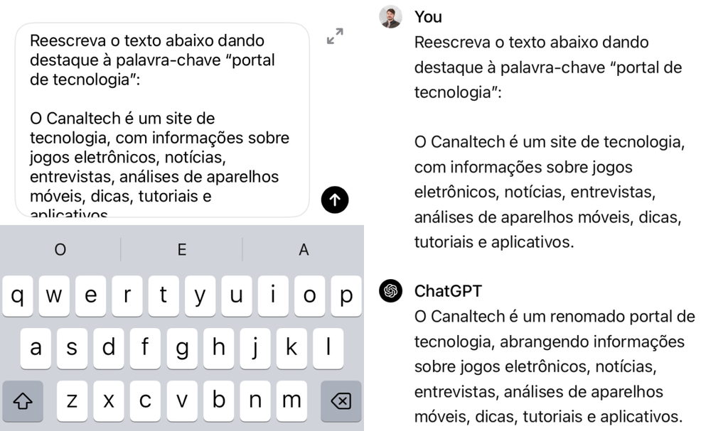 Como reescrever um texto no ChatGPT com outro tom de voz - 5