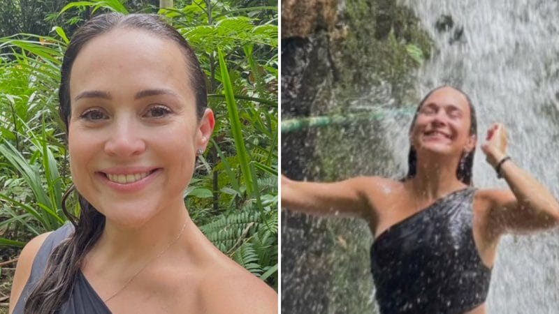Discreta, Gabriela Duarte impressiona com ‘curvas perfeitas’ em banho de cachoeira - 2
