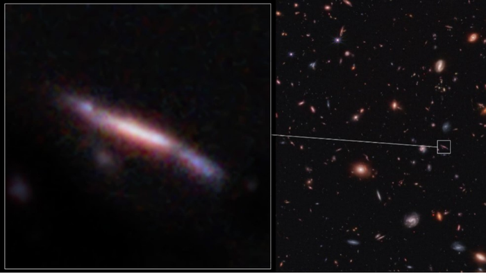 James Webb mostra que várias galáxias do universo jovem eram alongadas - 1