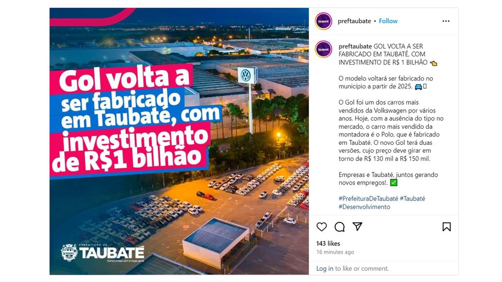 CEO da Volkswagen desmente volta do Gol - 2