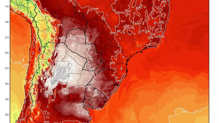 Domo de calor na Argentina deve trazer onda de calor para o RS - 1