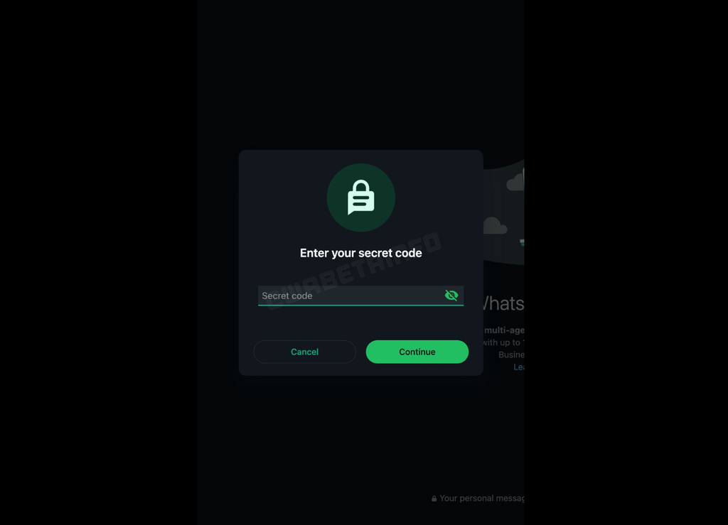 whatsapp web senha conversas ocultas