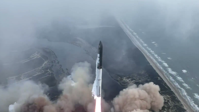 Starship: foguete da SpaceX chega ao espaço em 3º teste de voo - 1