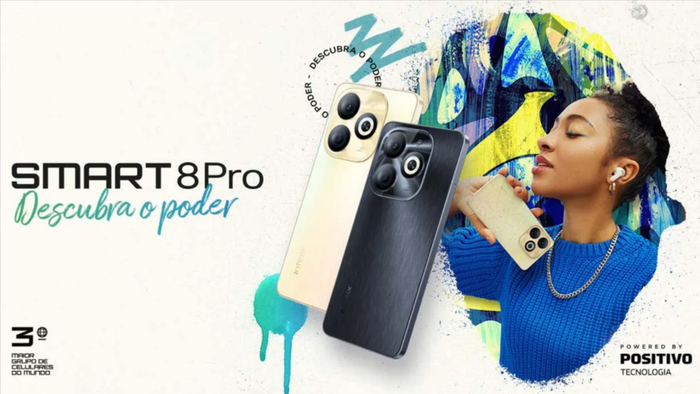 Infinix Smart 8 Pro chega ao Brasil com visual de iPhone por R$ 999 - 1