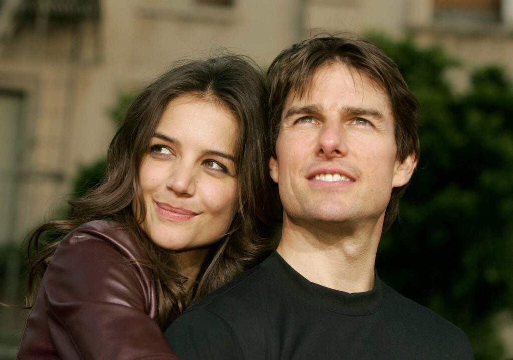 Katie Holmes e Tom Cruise em dias mais felizes