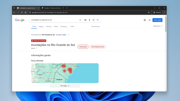 Google mostra locais de inundação no Rio Grande do Sul com ajuda de IA - 1