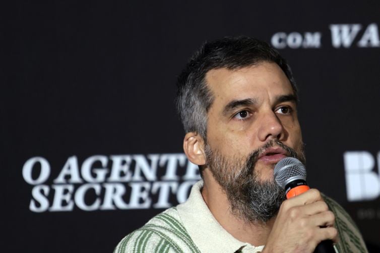 Paulo Pinto/Agência Brasil São Paulo (SP), 28/10/2025 - Ator Wagner Moura durante entrevista coletiva do elenco do filme O Agente Secreto, no hotel Renaissance. Foto: Paulo Pinto/Agência Brasil