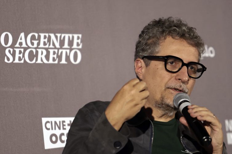 Paulo Pinto/Agência Brasil São Paulo (SP), 28/10/2025 - O diretor Kleber Mendoça Filho durante entrevista coletiva do elenco do filme O Agente Secreto, no hotel Renaissance. Foto: Paulo Pinto/Agência Brasil