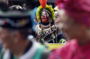 Bruno Peres/Agência Brasil Belém (PA), 14/11/2025 - Marcha Global pelo Clima, evento paralelo à COP30. Foto: Bruno Peres/Agência Brasil