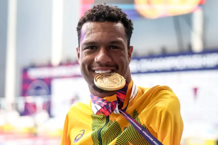 Wander Roberto/CPB Singapura, 26/09/2025 - Nadador Gabriel Araújo no Mundial Paralímpico de Natação - Singapura 2025 -
Foto: Wander Roberto/CPB