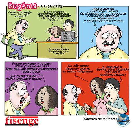 Fisenge/Divulgação Brasília (DF), 31/03/2026 - História em quadrinhos vira ferramenta de conscientização social na EJA. Tirinhas da Engenheira Eugênia fazem parte do material de apoio pedagógico. Foto: Fisenge/Divulgação