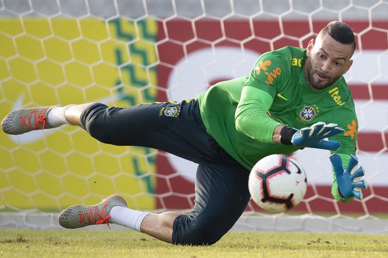 Lucas Figueiredo/CBF/Direitos Reservados Weverton - goleiro - seleção brasileira - 2019