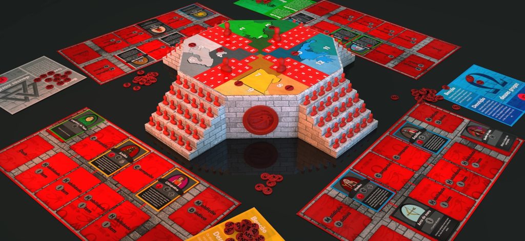 a close-up of a game board