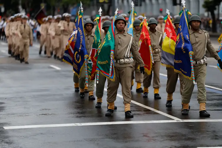 Fernando Frazão/Agência Brasil Rio de Janeiro (RJ), 07/09/2026 – Desfile cívico-militar no Dia da Independência, na Avenida Presidente Vargas. Foto: Fernando Frazão/Agência Brasil